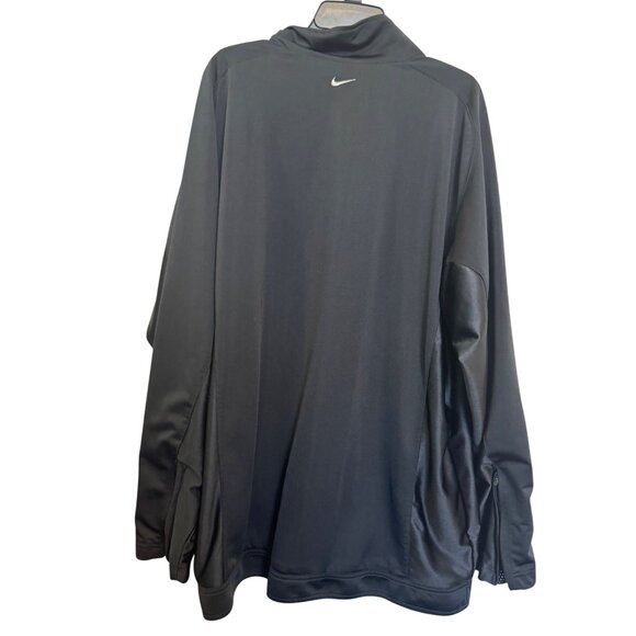 Nike Full-Zip Jacket Mens Size L Black Lightweight Polyester Made In Thailand - Picture 2 of 8